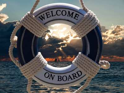 Welcome On Board life buoy